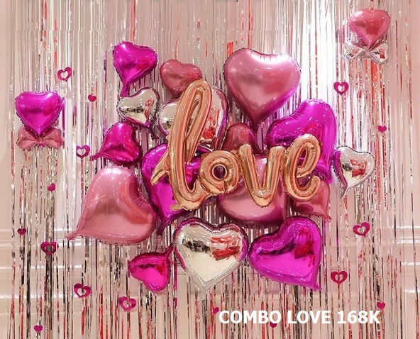 Combo trang trí Love-Heart [168K]