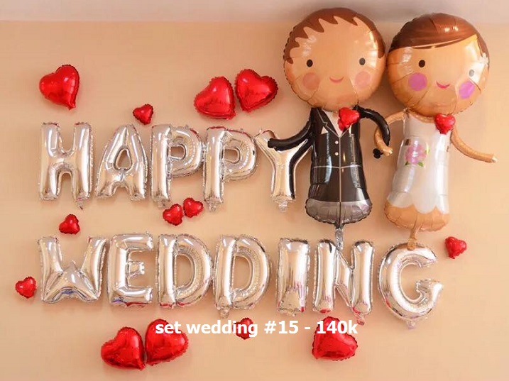 Combo trang trí Happy Wedding | 140K