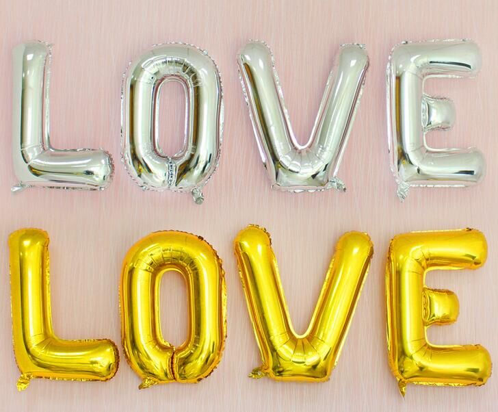 Set bong bóng kiếng chữ LOVE lớn 75cm (vàng/bạc) Set bong bóng kiếng chữ LOVE lớn 75cm (vàng/bạc)