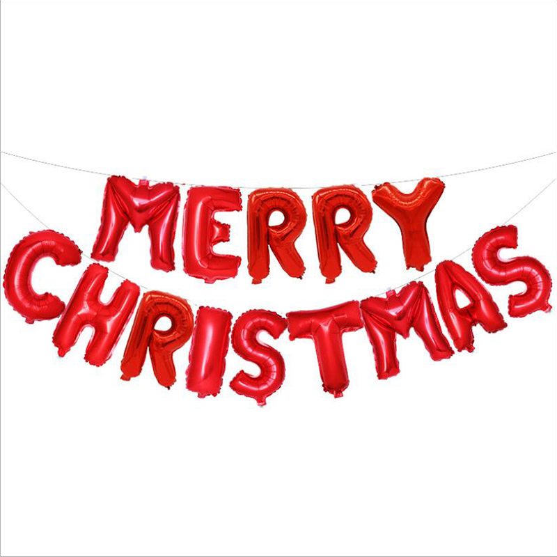 Set bong bóng kiếng chữ Merry Christmas 40cm (vàng/bạc/đỏ) Set bong bóng kiếng chữ Merry Christmas 40cm (vàng/bạc/đỏ)