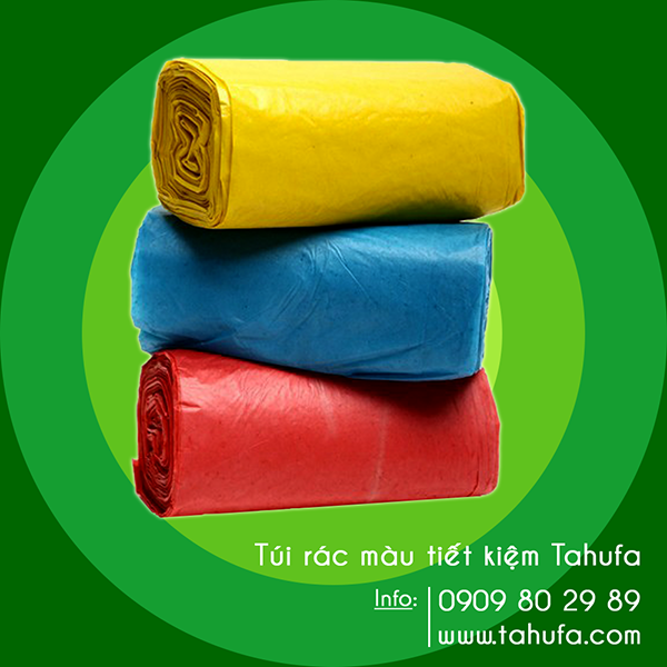 Túi rác màu tiết kiệm TAHUFA